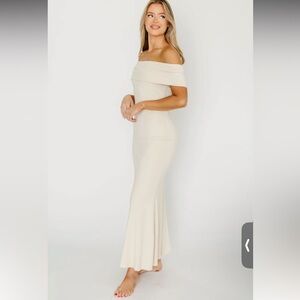 Worth Collective Women’s Monroe Maxi Dress Size Small Heathered Gray